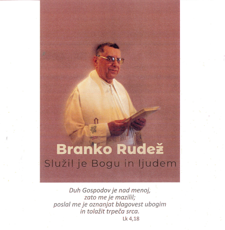 Srečanje v spomin na duhovnika Branka Rudeža